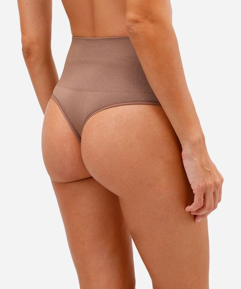 calcinha delrio modeladora fio dental marrom