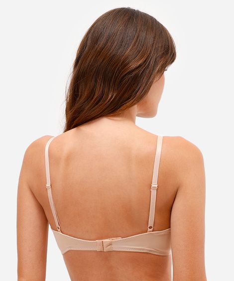 sutiã meia taça sem bojo bege