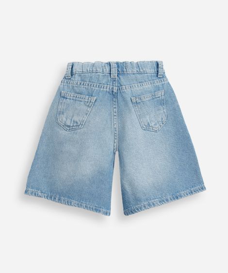 short jorts infantil jeans azul