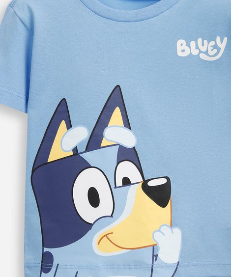 pijama infantil de algodão bluey azul