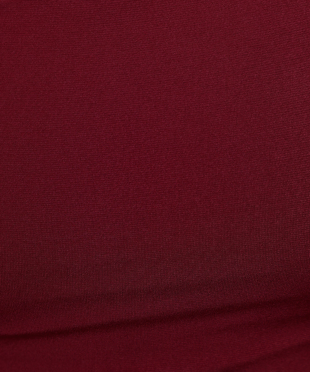 blusa feminina decote assimétrico mindset vinho