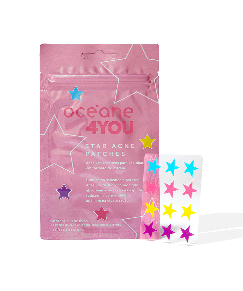 adesivos secativos para espinhas océane star acne patches