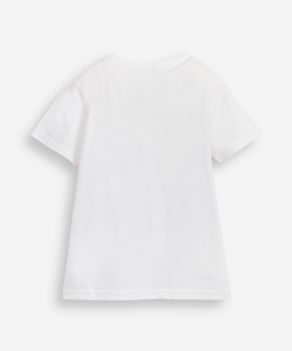 camiseta de algodão infantil manga curta homem aranha off white