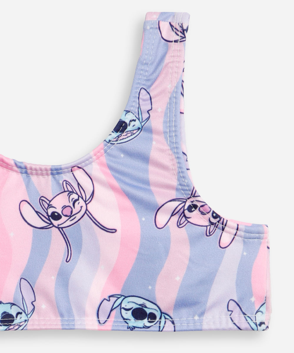 biquíni infantil stitch e angel colorido