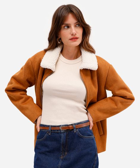 minissaia feminina jeans com cinto azul