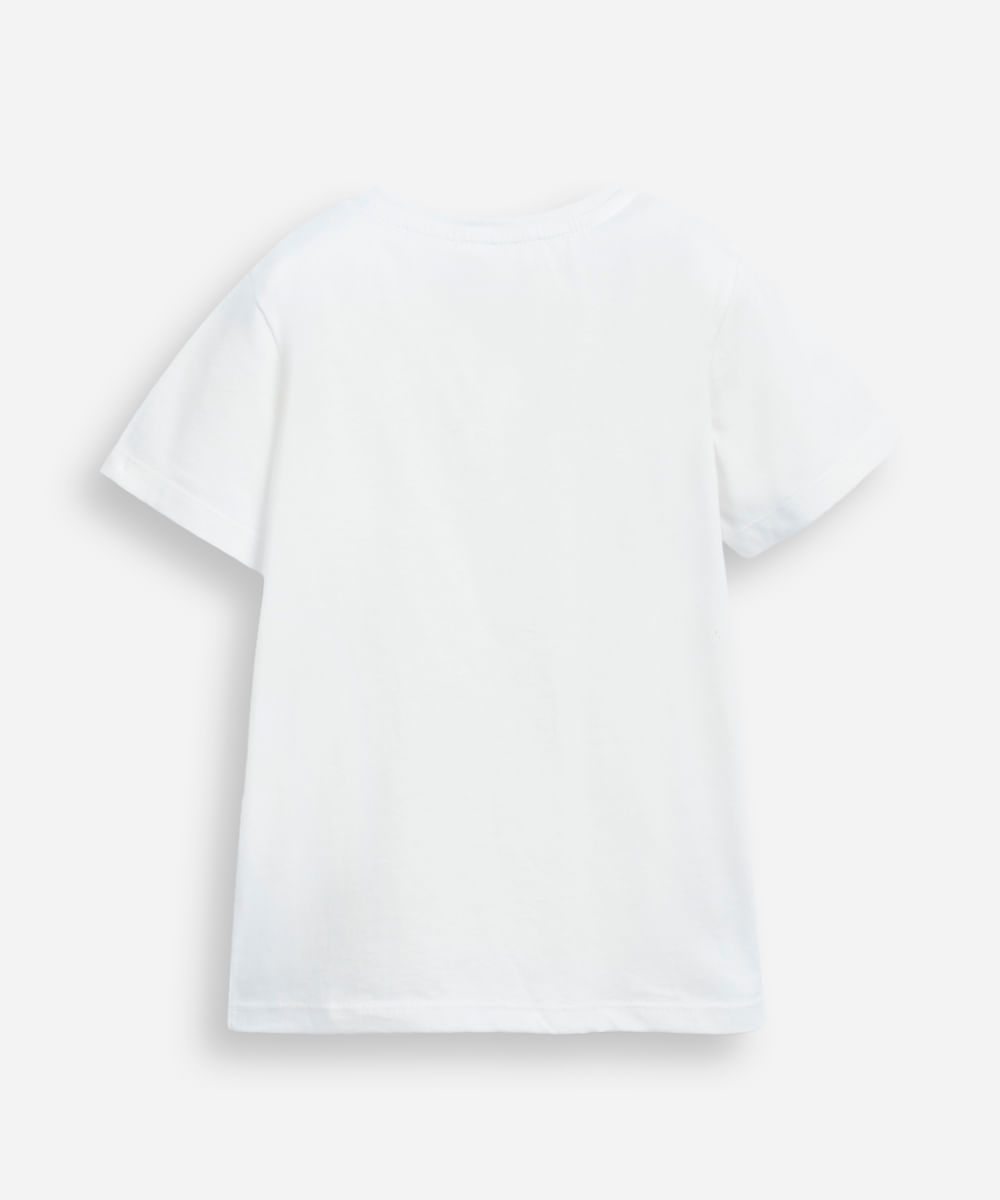 camiseta de algodão infantil manga curta bichinhos champions cinza