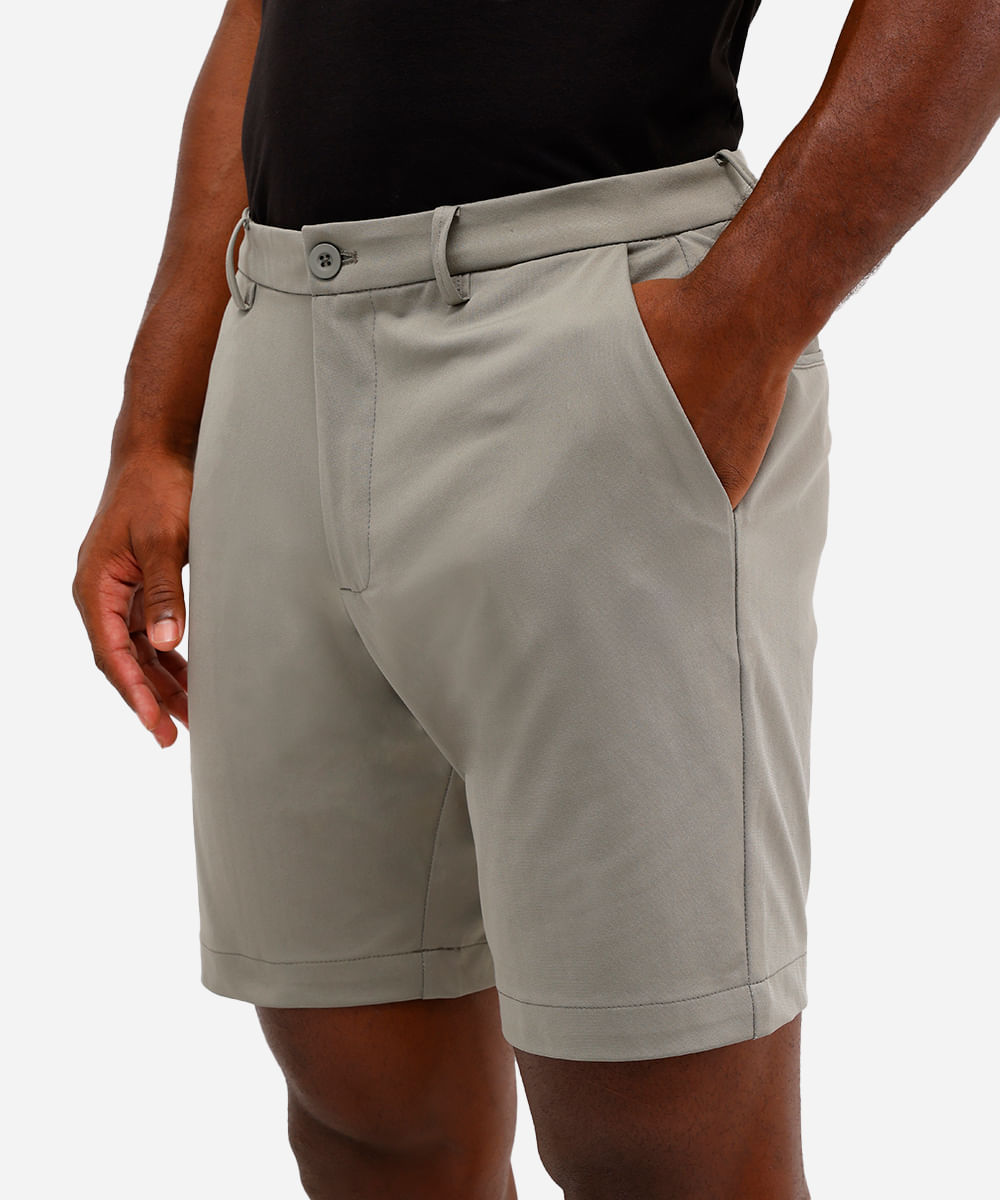 bermuda masculina de alfaiataria coolmax verde