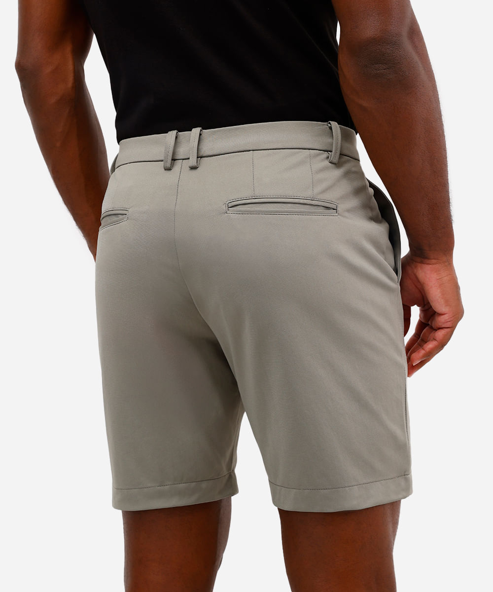 bermuda masculina de alfaiataria coolmax verde