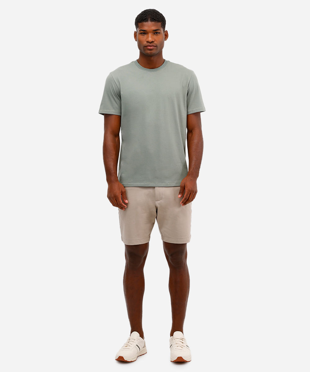 camiseta masculina manga curta coolmax verde