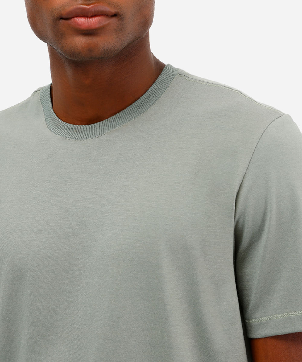 camiseta masculina manga curta coolmax verde