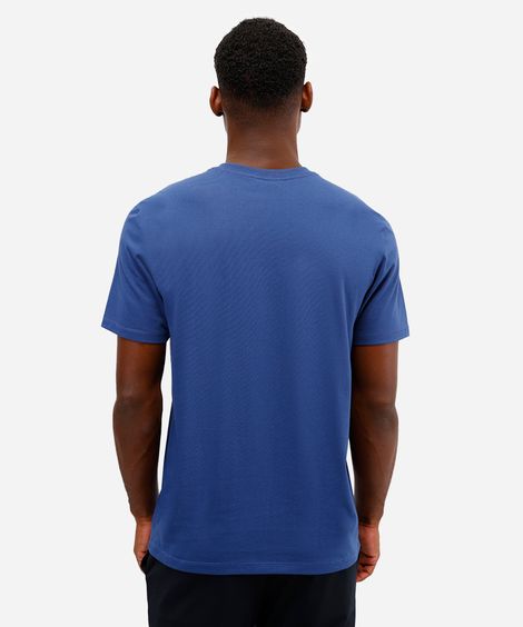 camiseta masculina manga curta coolmax azul