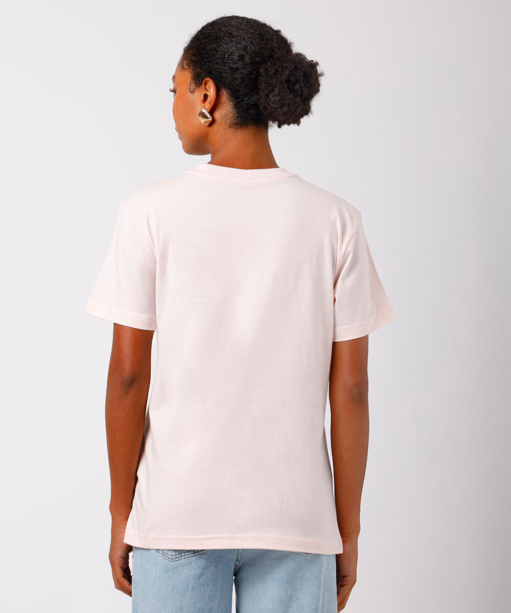 camiseta feminina de algodão chihuahua mindset rosa