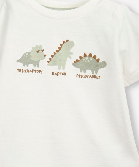 conjunto curto infantil dinossauros verde
