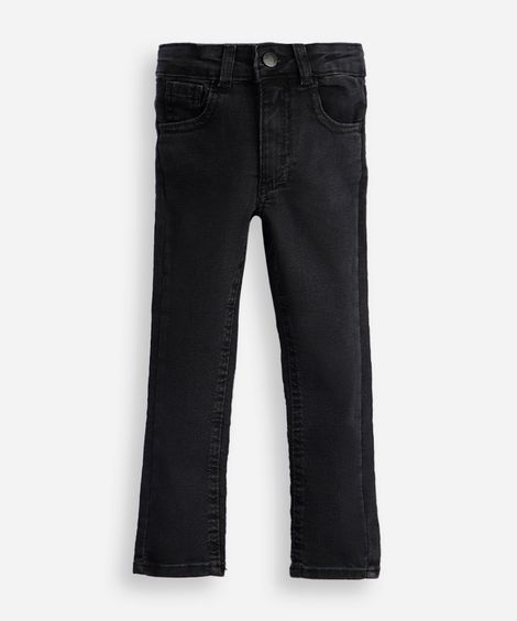 calça skinny infantil jeans preta