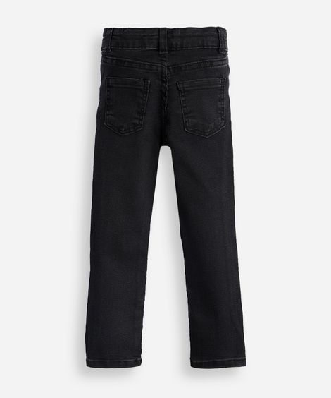 calça skinny infantil jeans preta