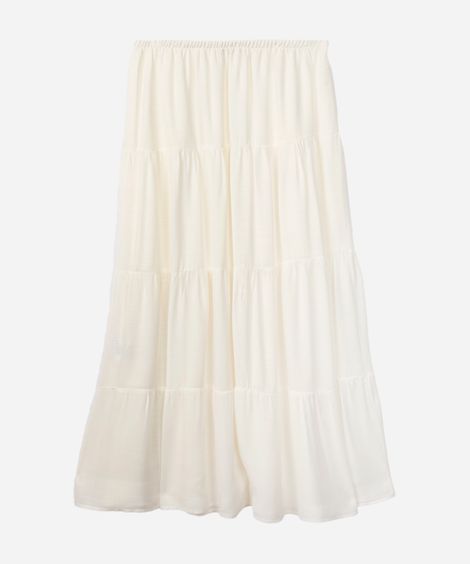 saia longa juvenil de viscose off white