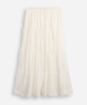 saia longa juvenil de viscose off white