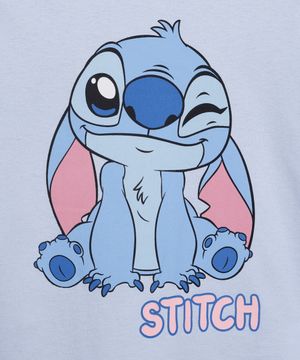 pijama infantil de algodão stitch azul