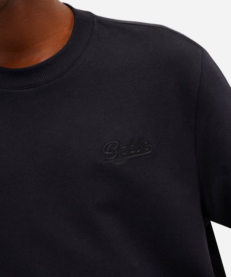 camiseta masculina de algodão manga curta brooklyn preta