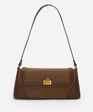 bolsa shoulder texturizada mindset marrom