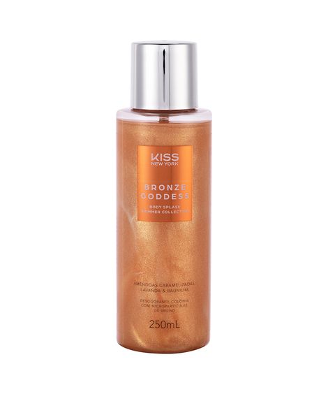 body splash kiss new york shimmer bronze goddess 250ml