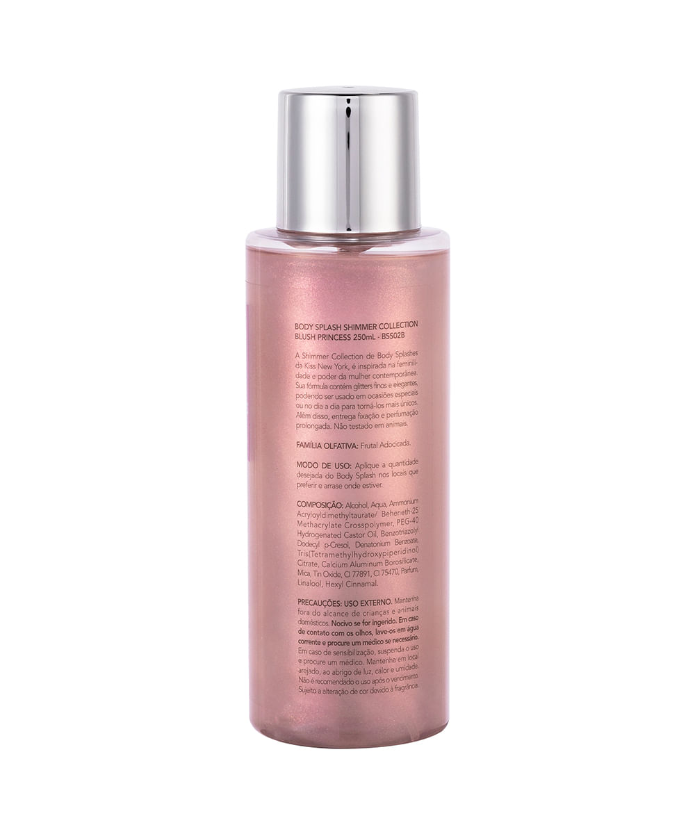body splash kiss new york shimmer blush princess 250ml