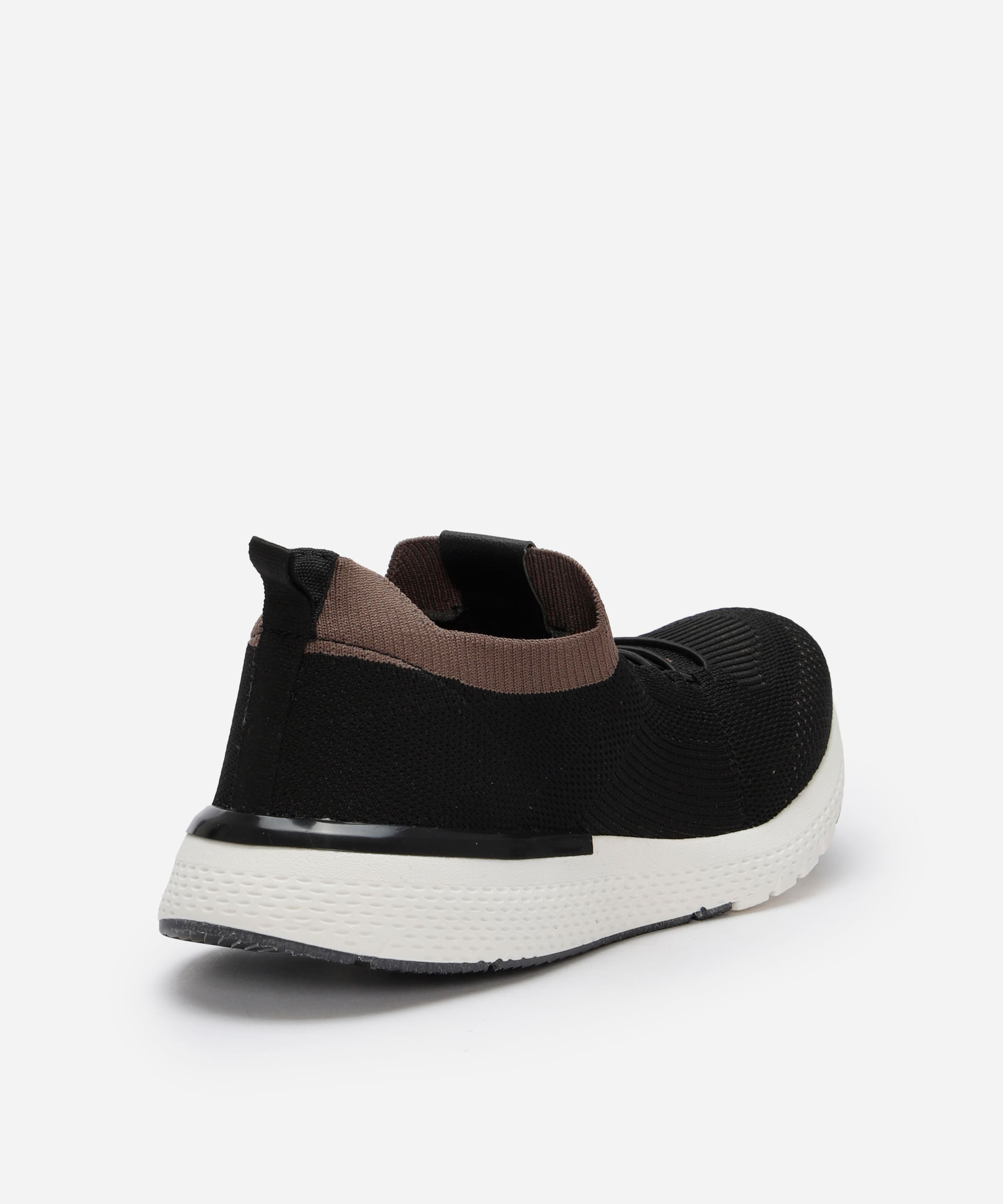 tênis knit cano curto oneself preto
