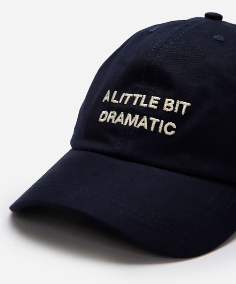 boné de sarja aba curva a little bit dramatic azul