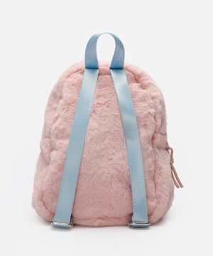 mochila infantil de pelúcia stitch e angel multicor