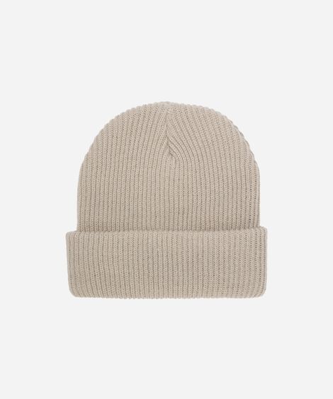 gorro masculino canelado cinza