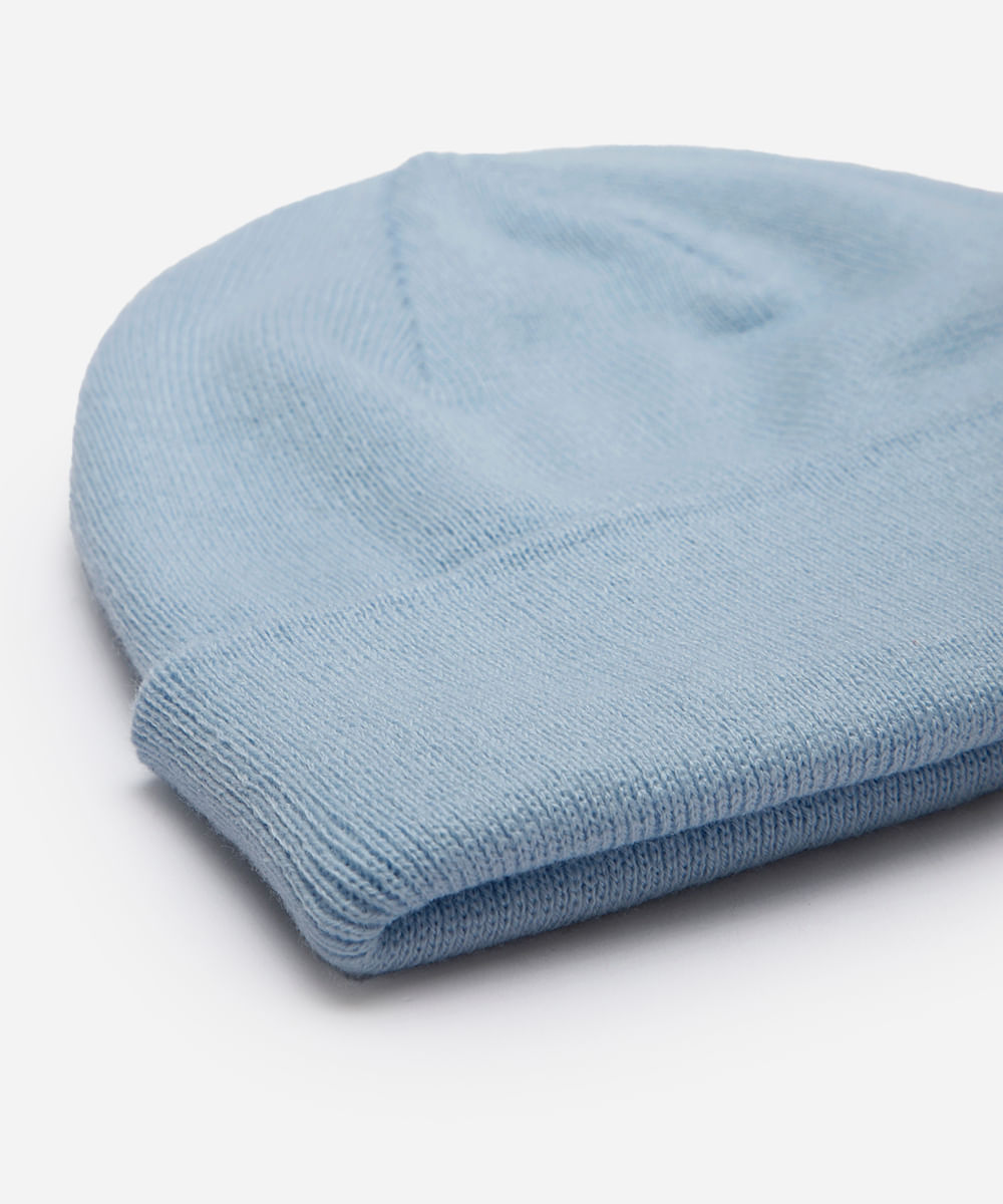 gorro masculino básico azul