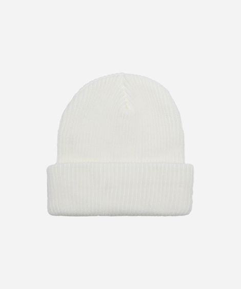 gorro masculino canelado off white