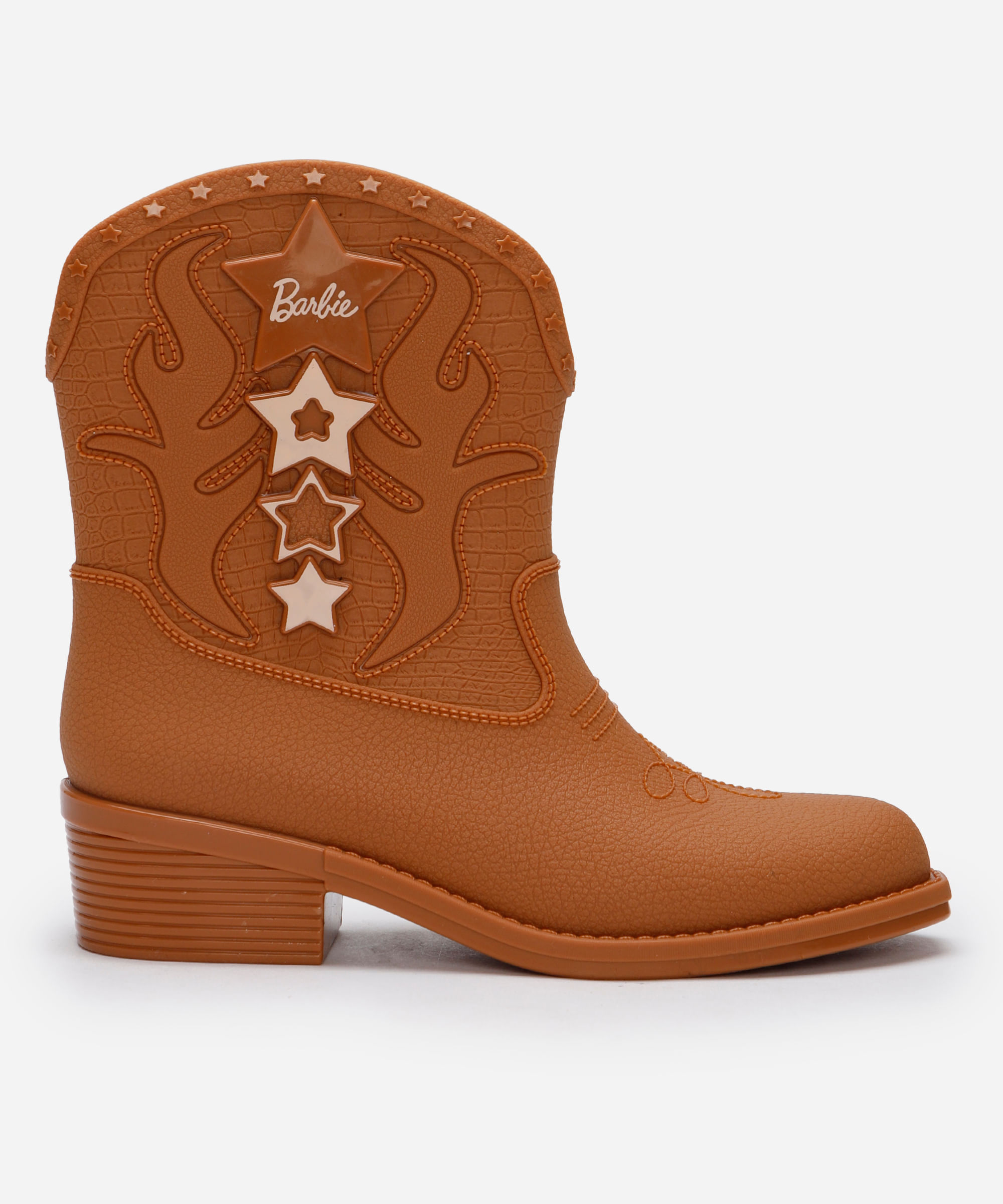 bota western infantil barbie bege