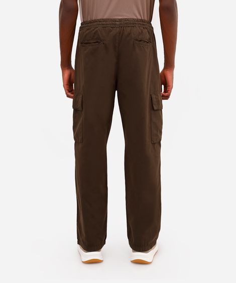calça cargo masculina de sarja marrom