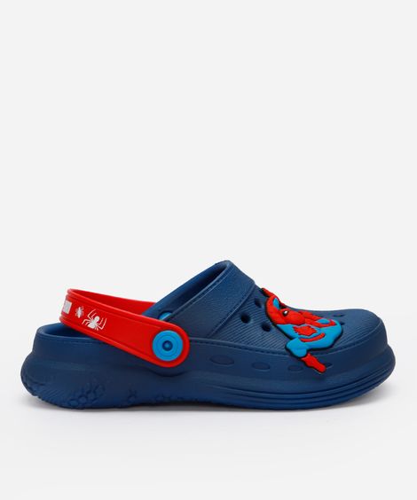 babuche infantil homem aranha azul