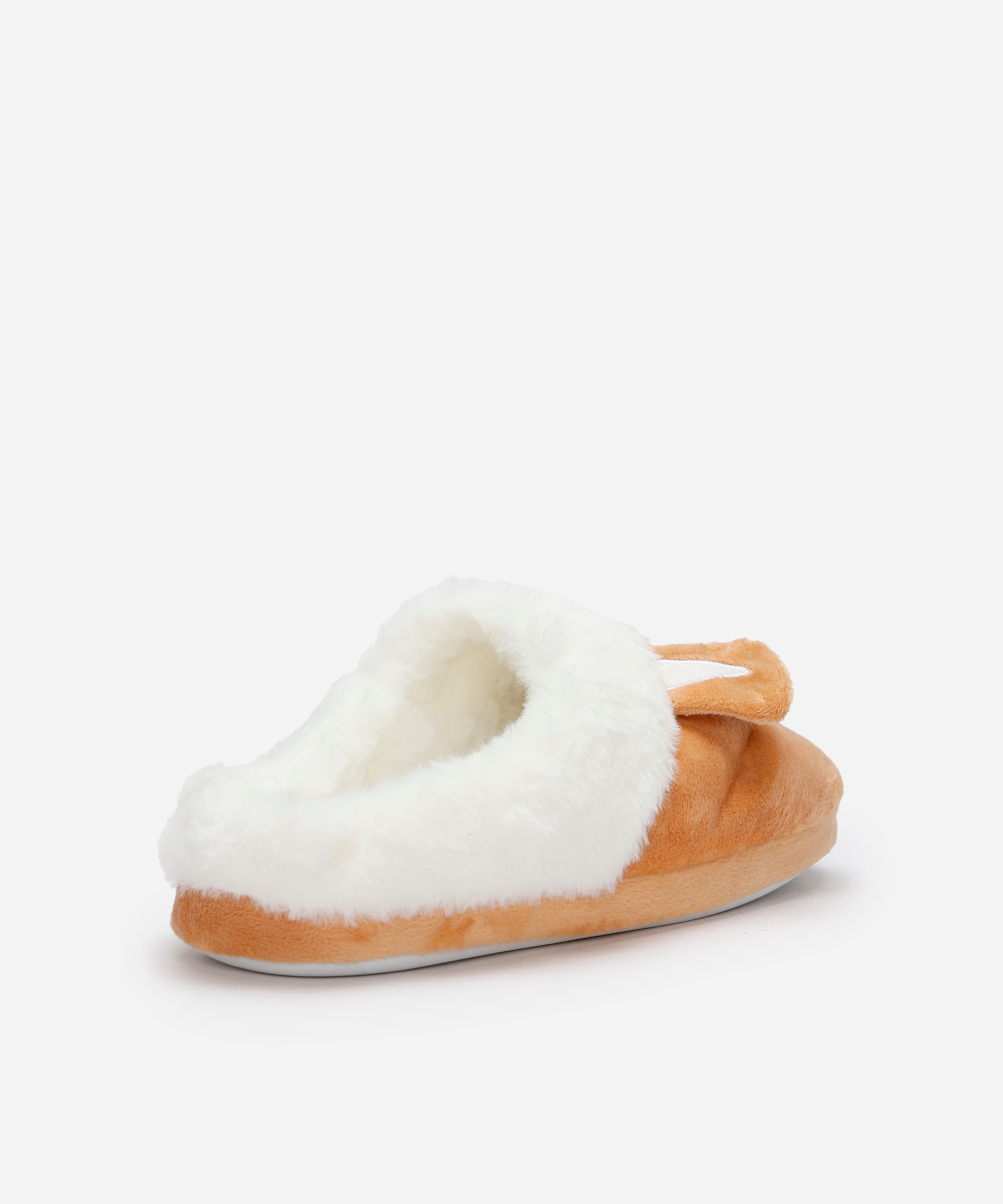 pantufa de pelúcia urso bege