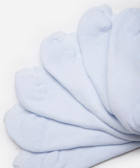 kit de 6 meias cano curto branco