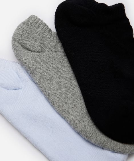 kit de 6 meias cano curto colorido