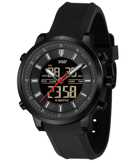 relógio masculino x watch xmnpa016p1px analógico digital preto