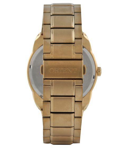 relógio masculino orient mgss1178p2kx analógico calendário dourado