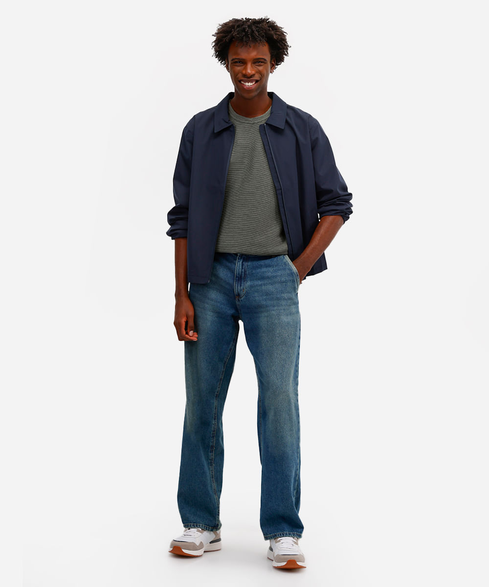 camiseta masculina de algodão texturizada verde