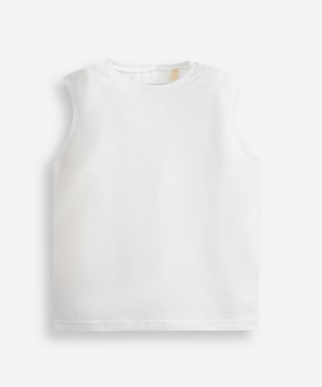 regata infantil de algodão off white