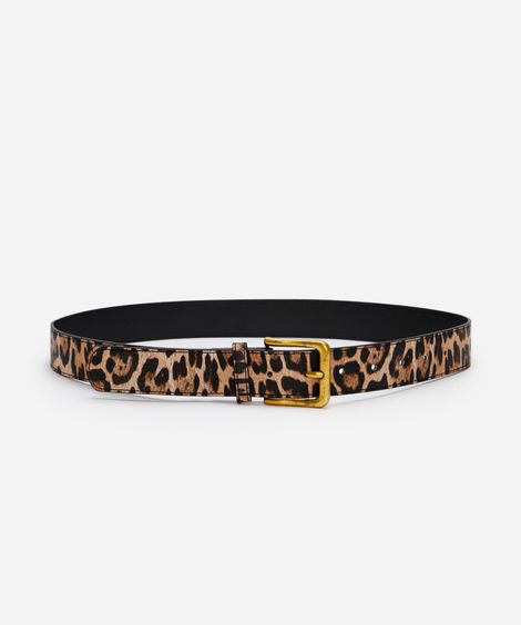 cinto animal print marrom
