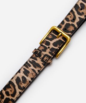 cinto animal print marrom