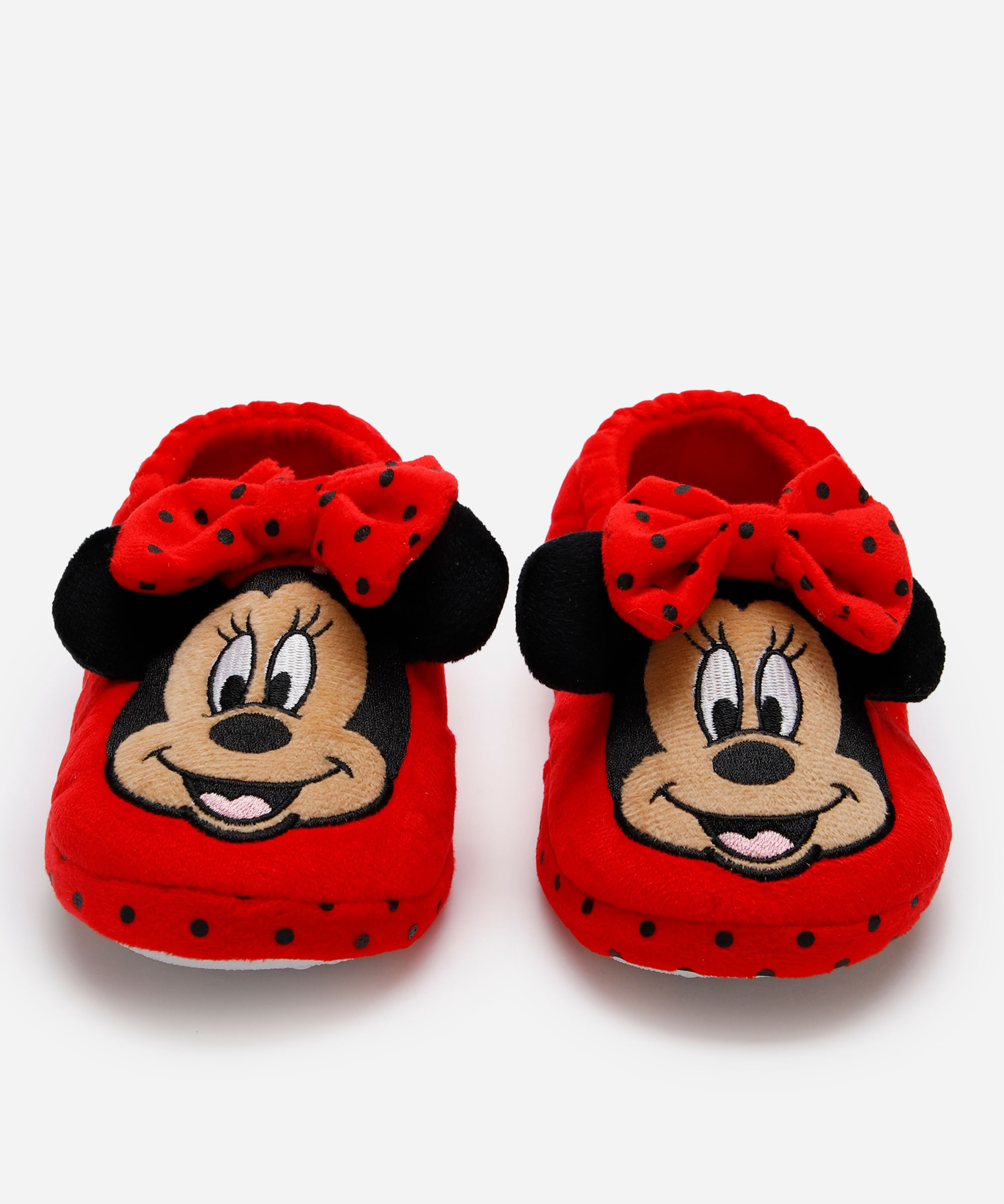 pantufa infantil minnie vermelho