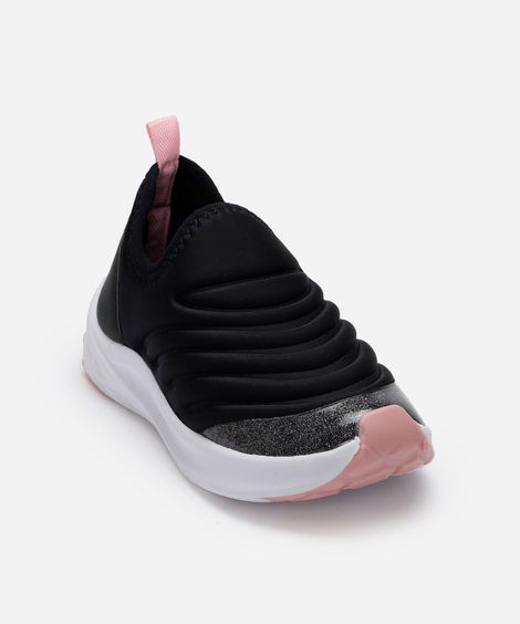 tênis infantil calce fácil ace preto