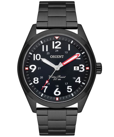 relógio masculino orient mpss1036p2px analógico calendário preto