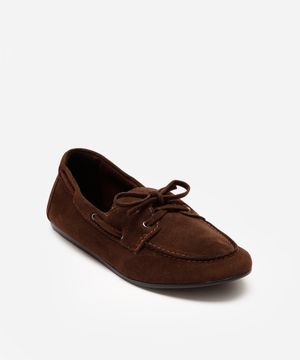 mocassim feminino texturizado mindset marrom
