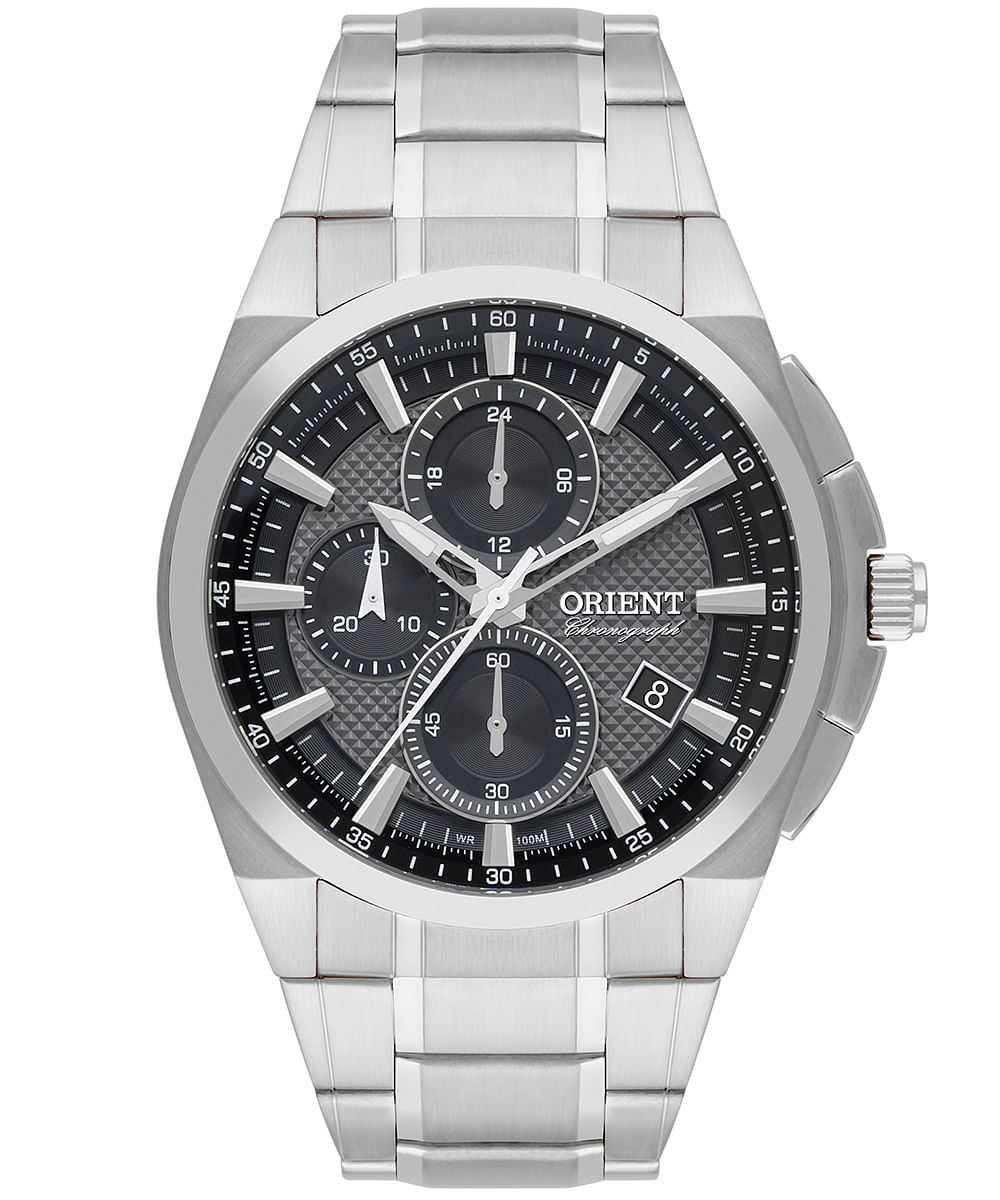 relógio masculino orient mbssc255g1sx cronógrafo prateado