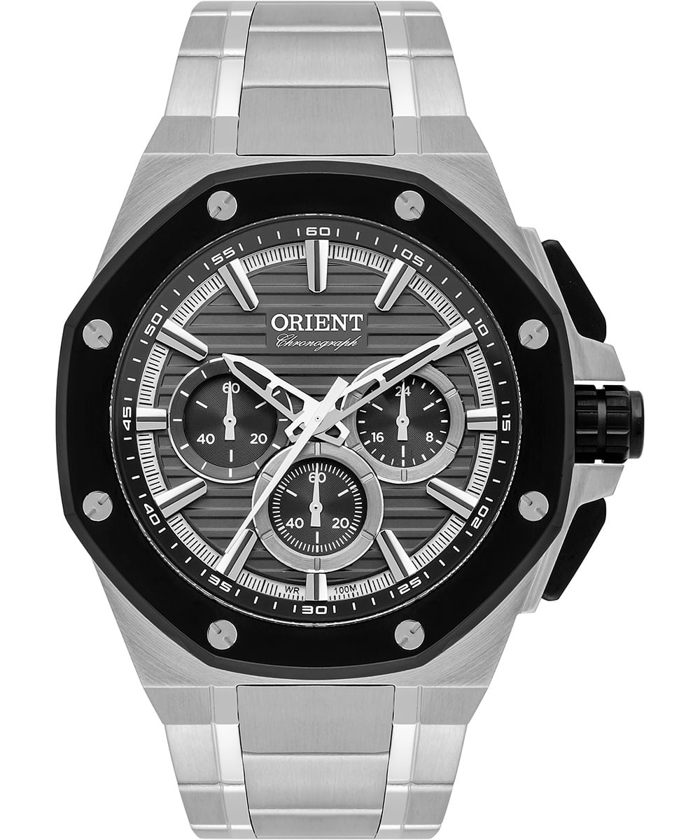 relógio masculino orient mbssc264g1sx cronógrafo prateado